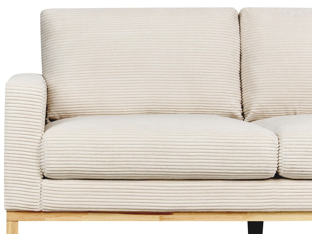 Siggard 2 Seater Jumbo Cord Sofa Light Beige