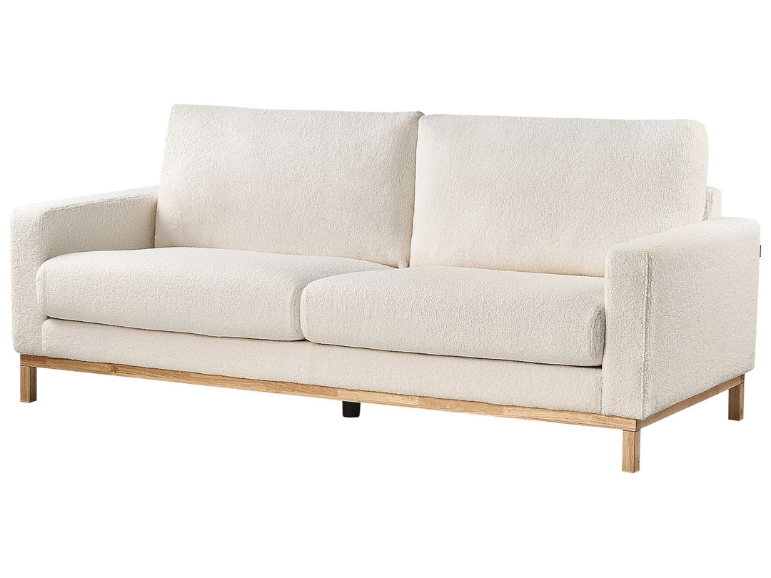 Siggard 2 Seater Sofa White Boucle