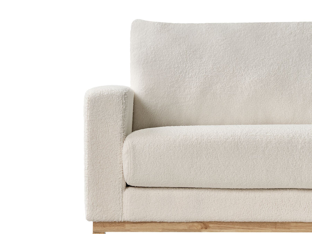 Siggard 2 Seater Sofa White Boucle