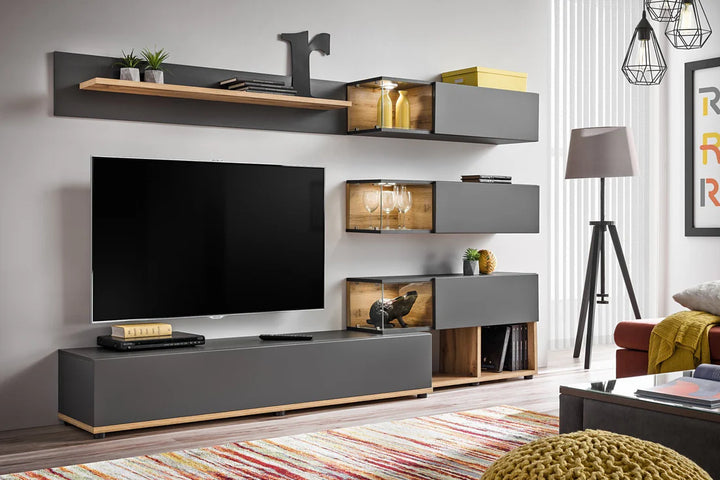 Silk in Anthracite Entertainment Unit
