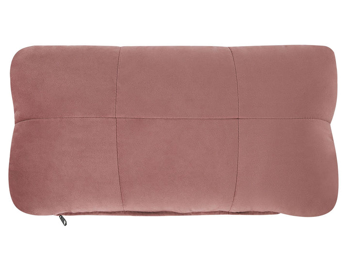 Simorre Velvet Chaise Lounge with Bluetooth Speaker USB Port Pink