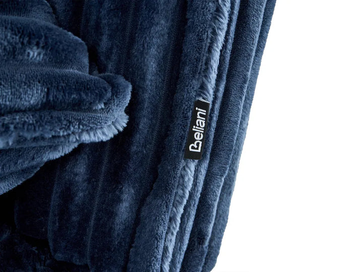 Single Sofa Bed Corduroy Blue Eirenox