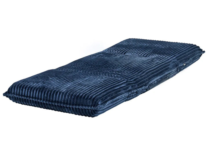 Single Sofa Bed Corduroy Blue Eirenox