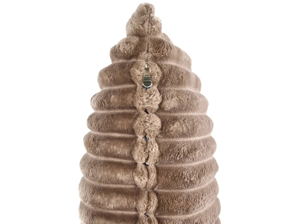 Single Sofa Bed Corduroy Light Brown Eirenox