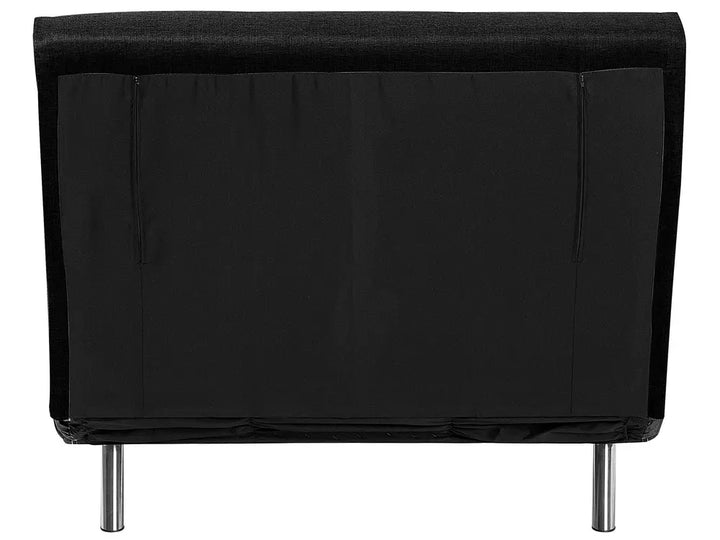 Single Sofa Bed Velvet Black Faelis