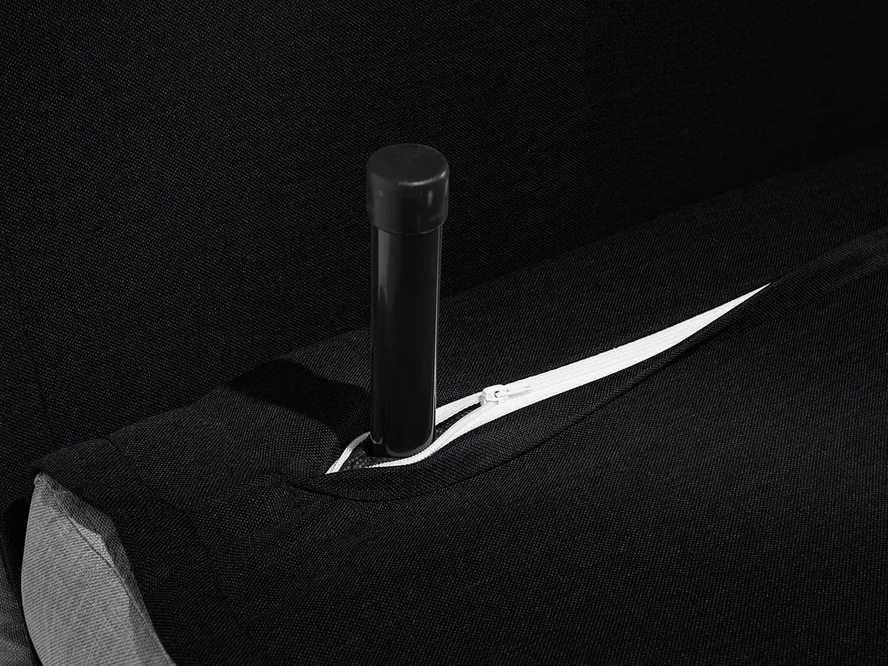 Single Sofa Bed Velvet Black Faelis