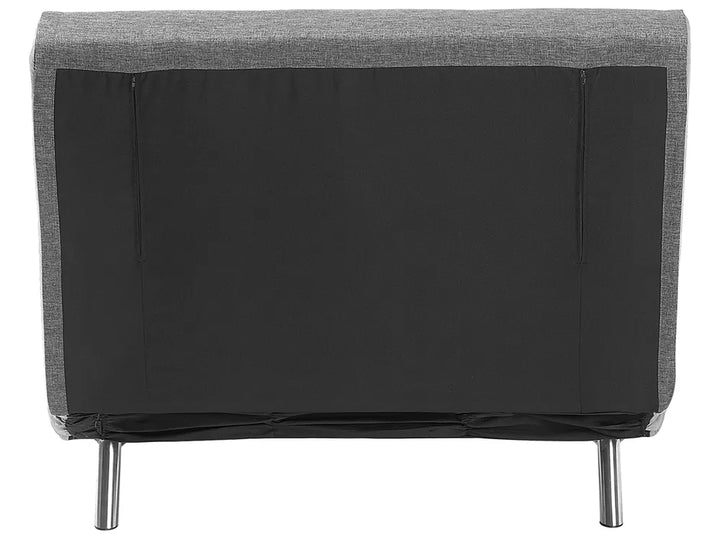 Single Sofa Bed Velvet Dark Grey Faelis