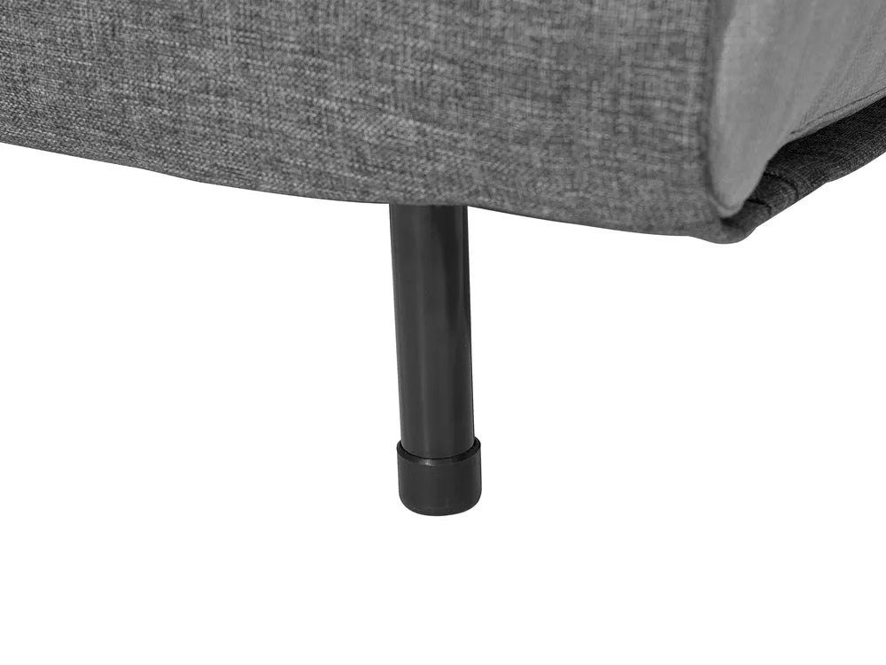 Single Sofa Bed Velvet Dark Grey Faelis