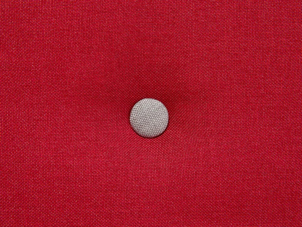 Single Sofa Bed Velvet Red Faelis