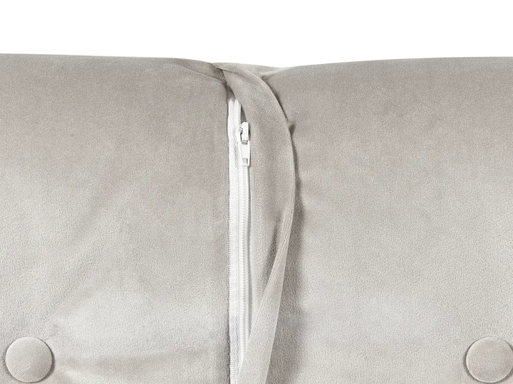 Single Sofa Bed Velvet Light Grey Faelis