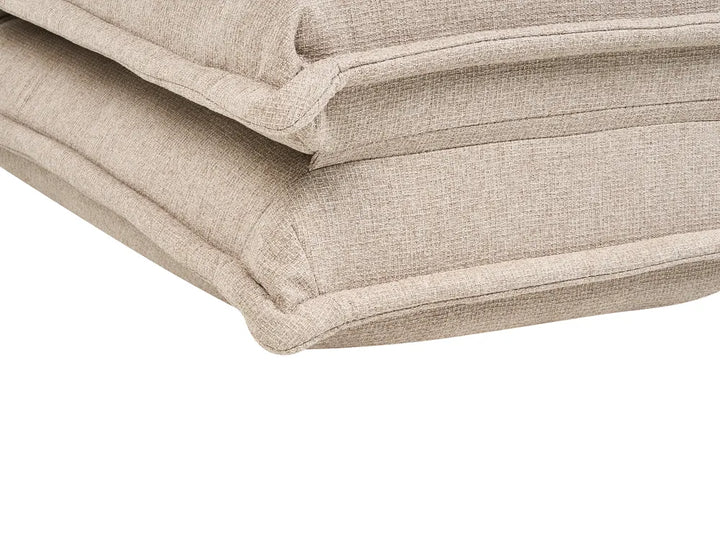 Single Sofa Bed Fabric Beige Devern