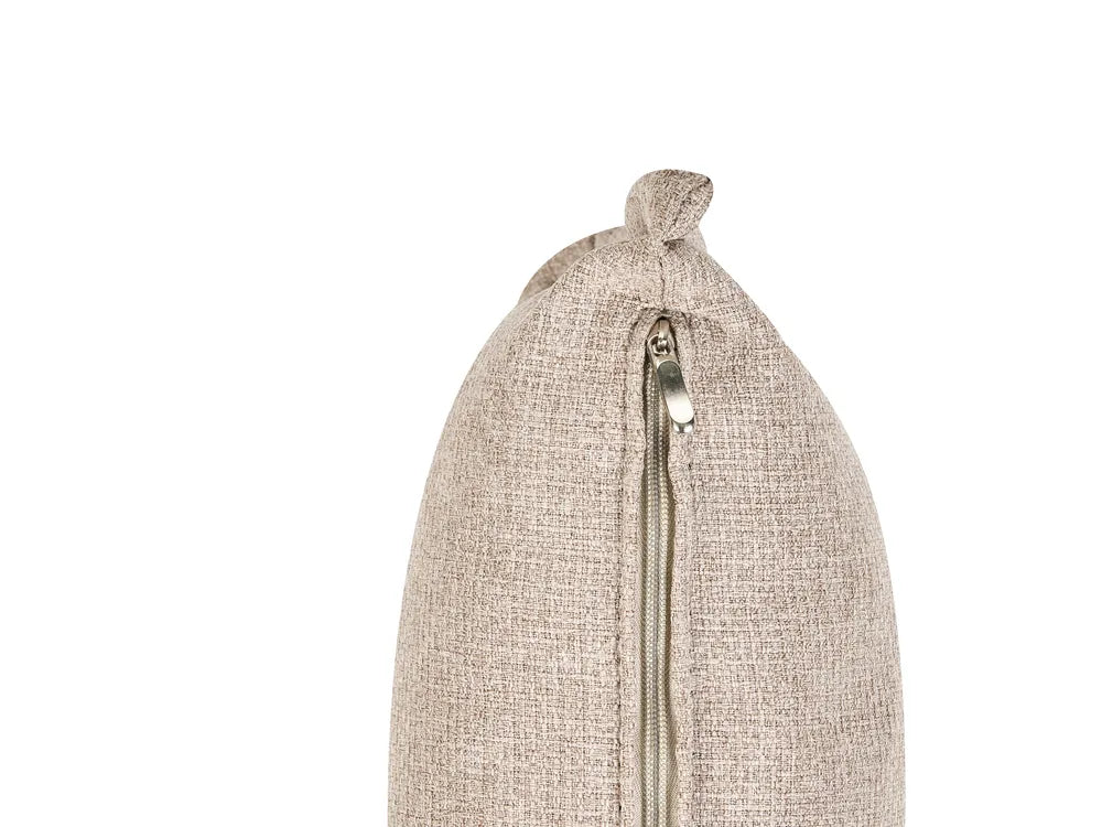 Single Sofa Bed Fabric Beige Devern