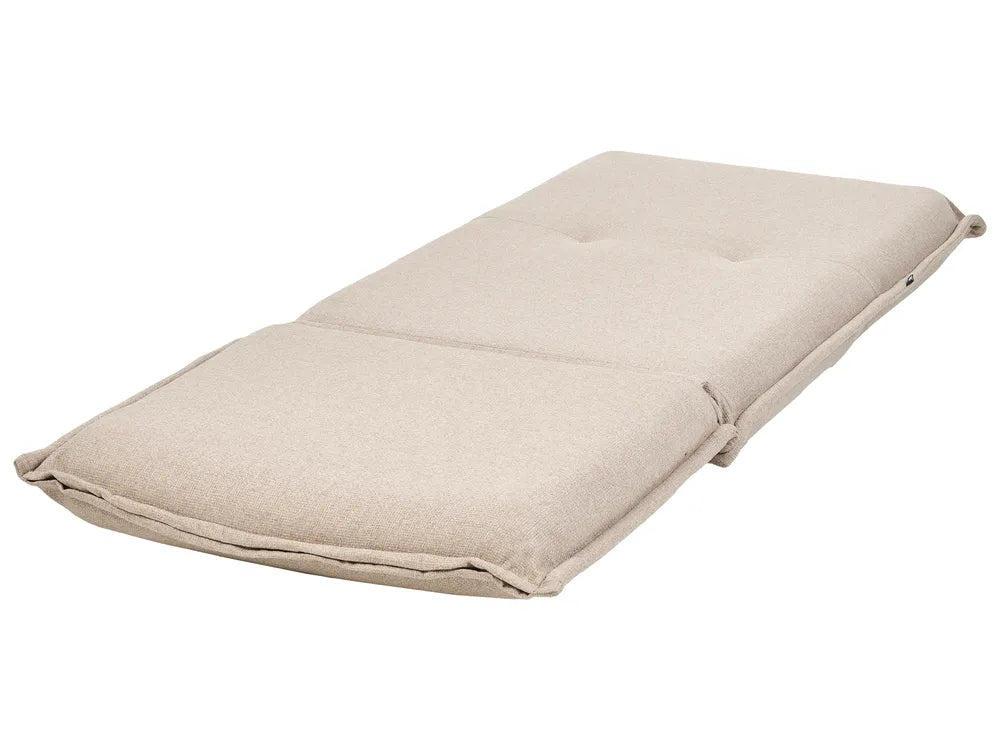 Single Sofa Bed Fabric Beige Devern