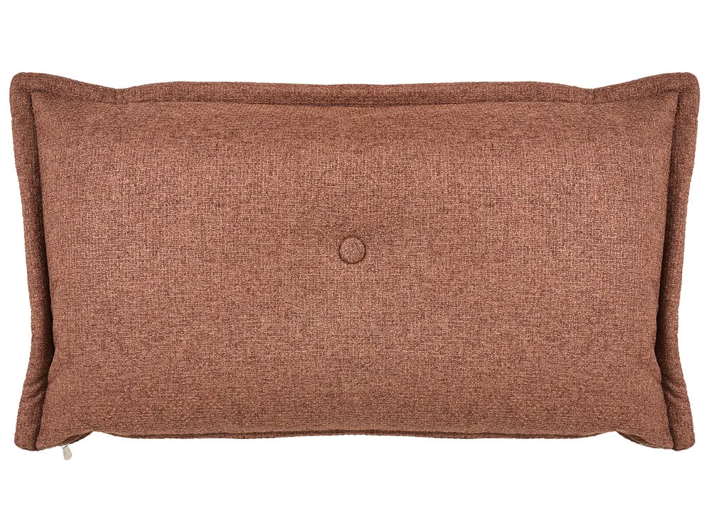 Single Sofa Bed Fabric Brown Devern