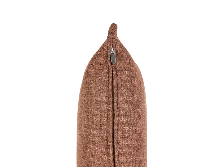 Single Sofa Bed Fabric Brown Devern