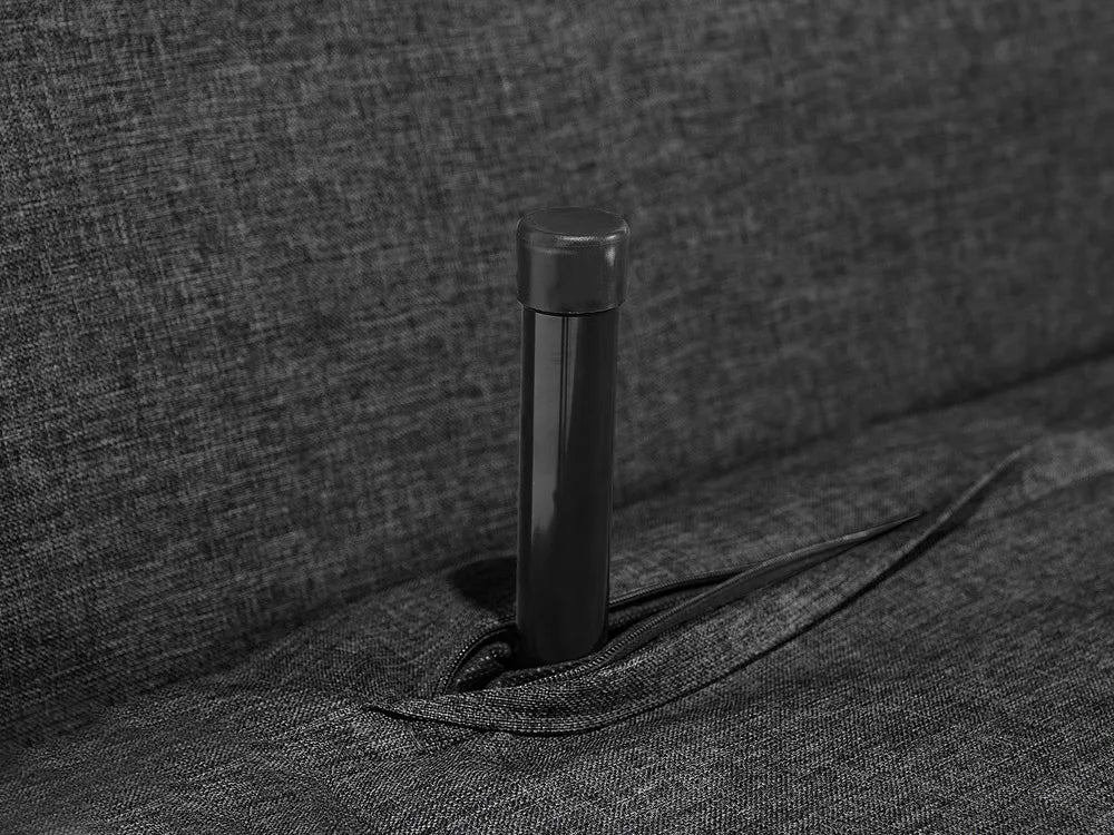 Single Sofa Bed Fabric Dark Grey Auren