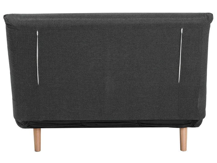 Single Sofa Bed Fabric Dark Grey Auren
