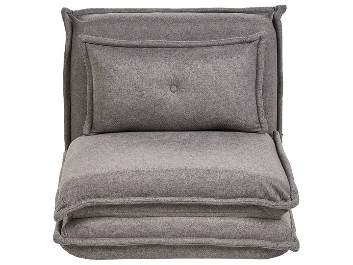 Single Sofa Bed Fabric Dark Grey Devern