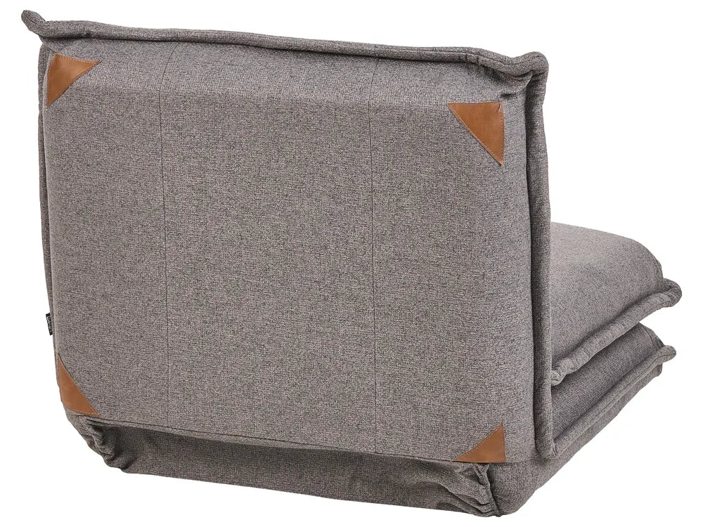 Single Sofa Bed Fabric Dark Grey Devern