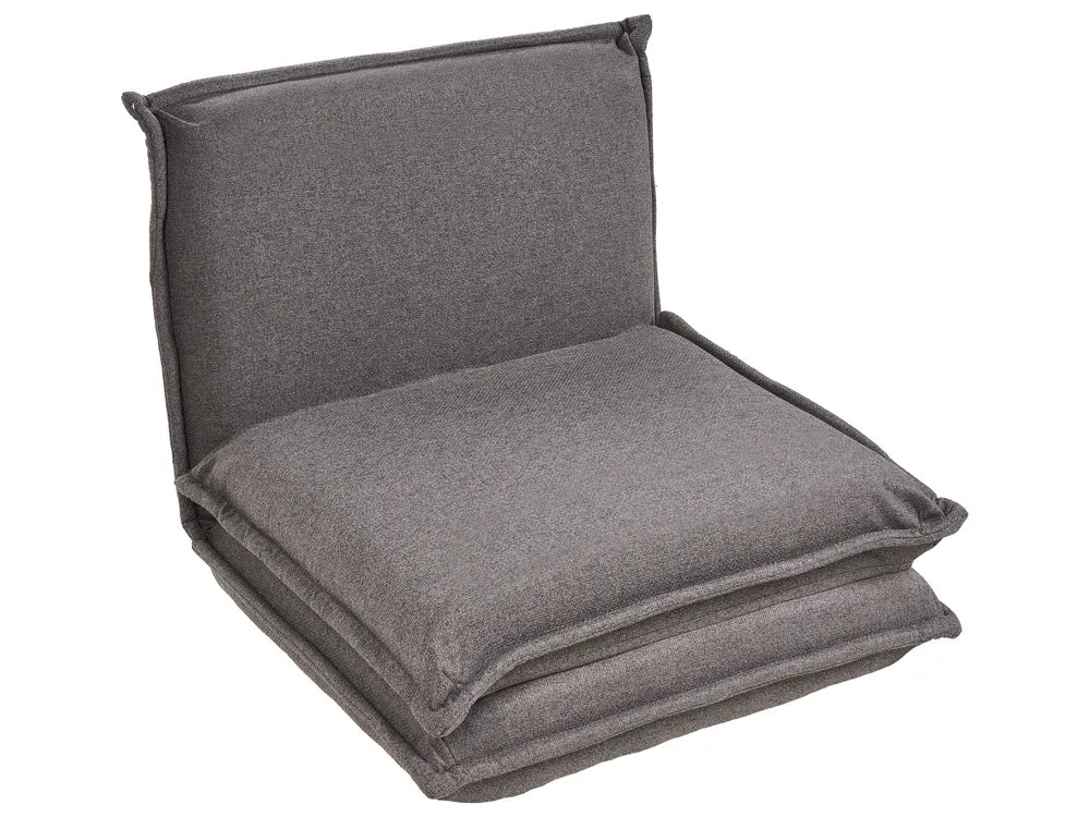 Single Sofa Bed Fabric Dark Grey Devern