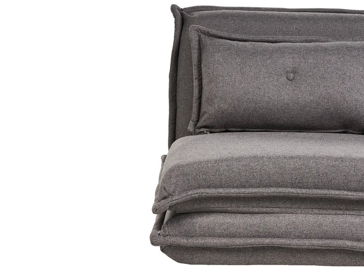 Single Sofa Bed Fabric Dark Grey Devern