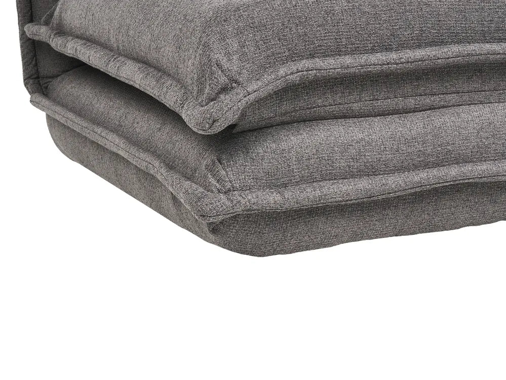 Single Sofa Bed Fabric Dark Grey Devern