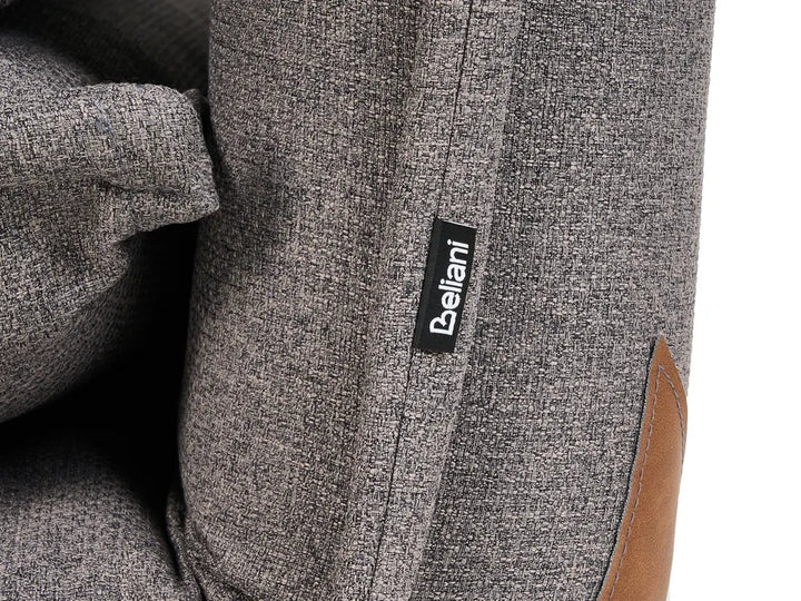 Single Sofa Bed Fabric Dark Grey Devern