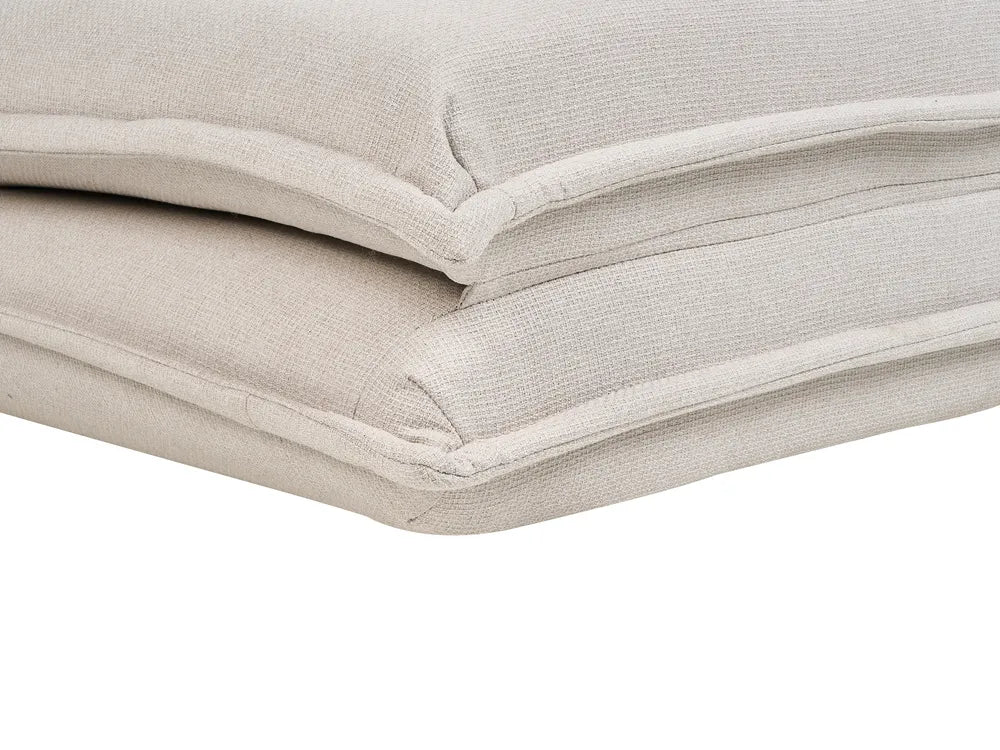 Single Sofa Bed Fabric Off-White Devern