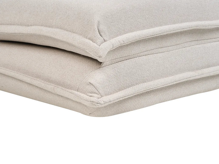 Single Sofa Bed Fabric Off-White Devern