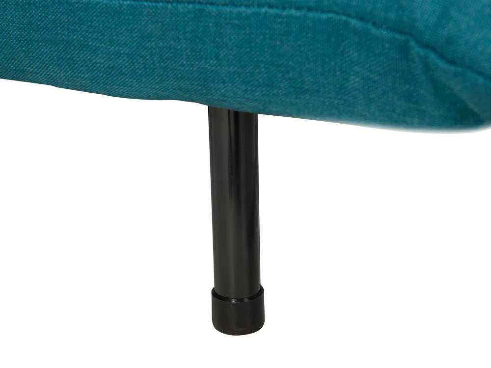 Single Sofa Bed Fabric Sea Blue Auren