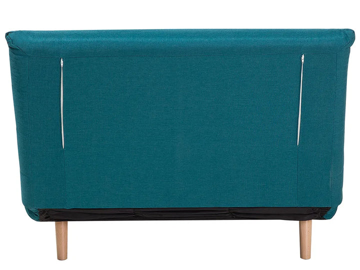 Single Sofa Bed Fabric Sea Blue Auren