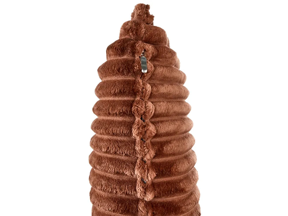 Single Sofa Bed Corduroy Golden Brown Eirenox