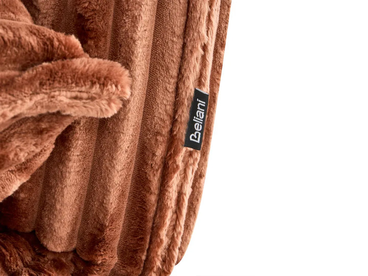 Single Sofa Bed Corduroy Golden Brown Eirenox