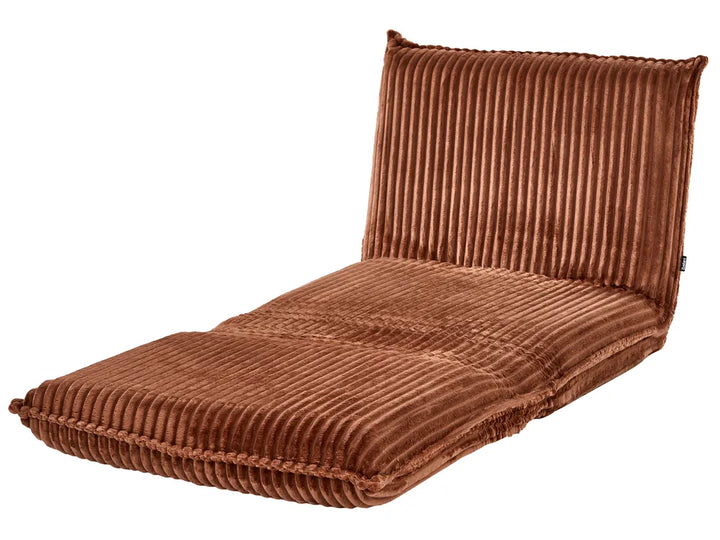 Single Sofa Bed Corduroy Golden Brown Eirenox