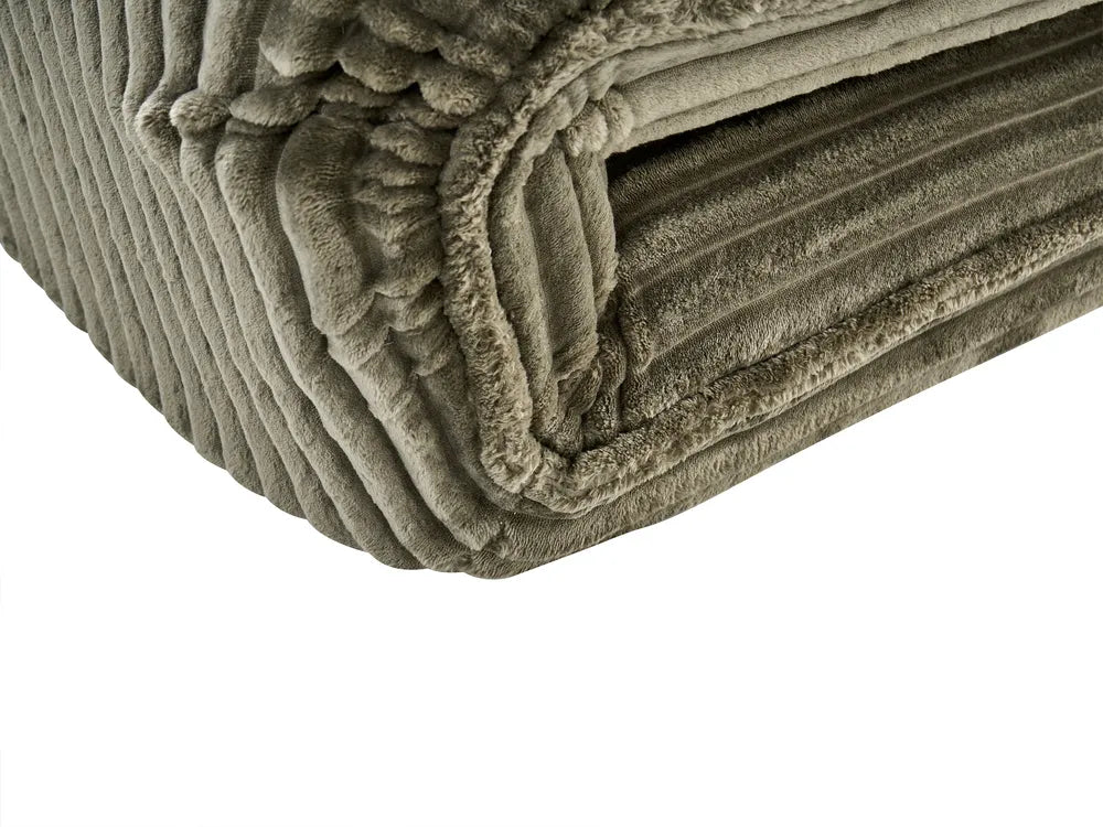 Single Sofa Bed Corduroy Green Eirenox