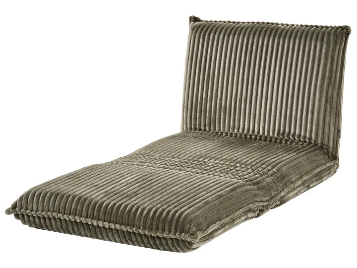 Single Sofa Bed Corduroy Green Eirenox