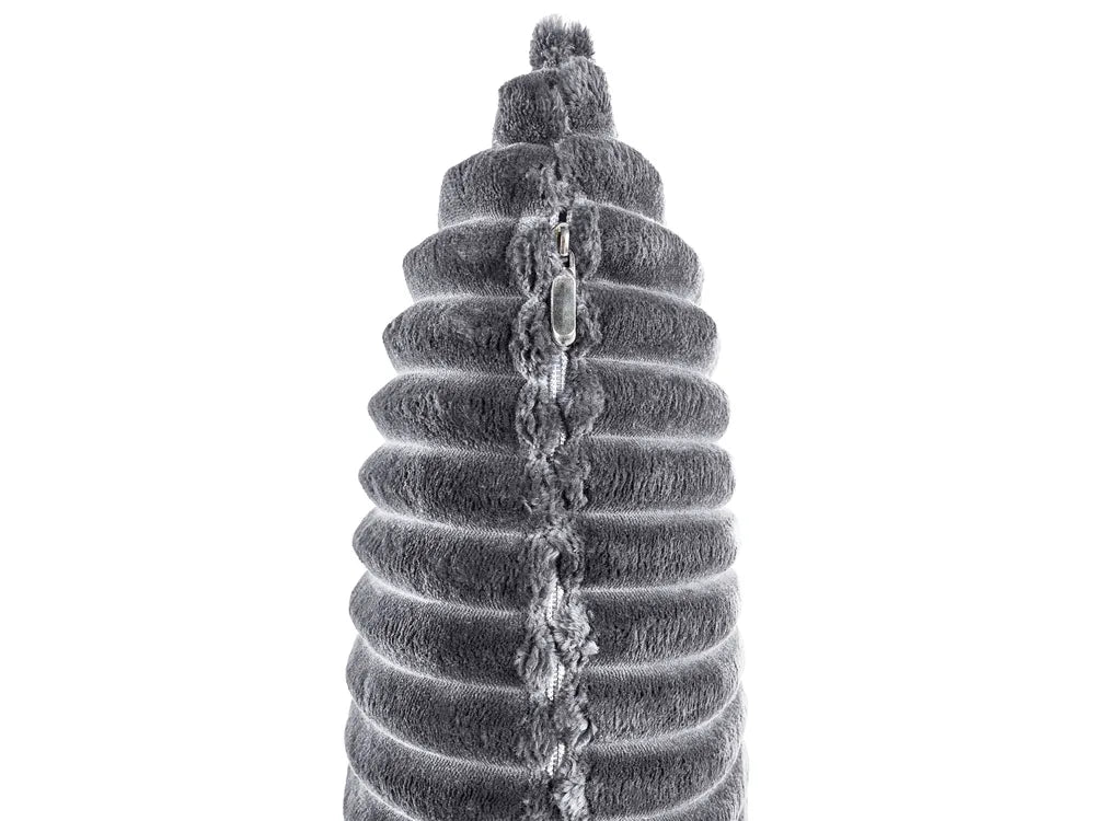 Single Sofa Bed Corduroy Grey Eirenox