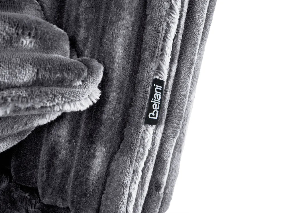 Single Sofa Bed Corduroy Grey Eirenox