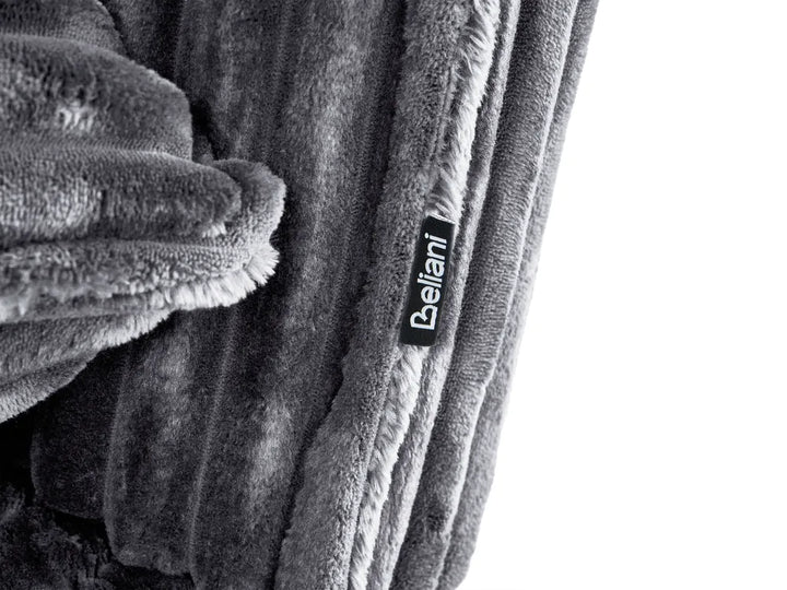 Single Sofa Bed Corduroy Grey Eirenox