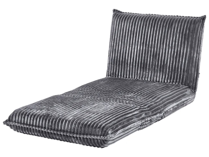 Single Sofa Bed Corduroy Grey Eirenox