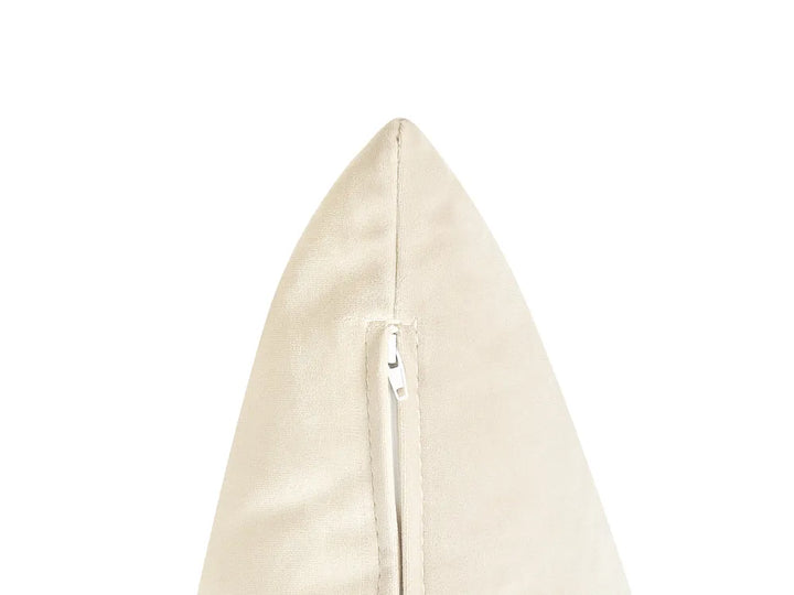 Single Sofa Bed Velvet Light Beige Auren