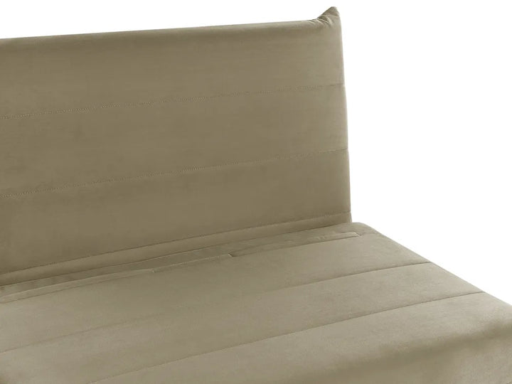 Single Sofa Bed Velvet Olive Green Auren
