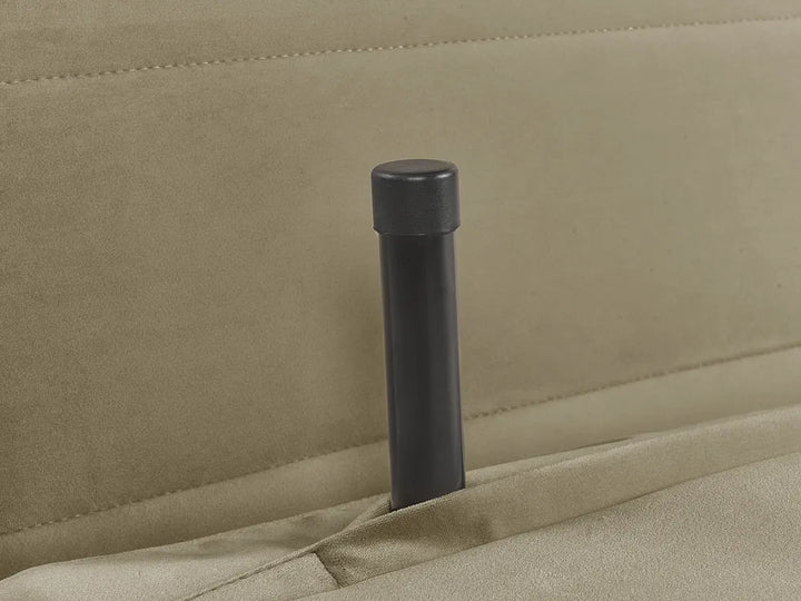 Single Sofa Bed Velvet Olive Green Auren