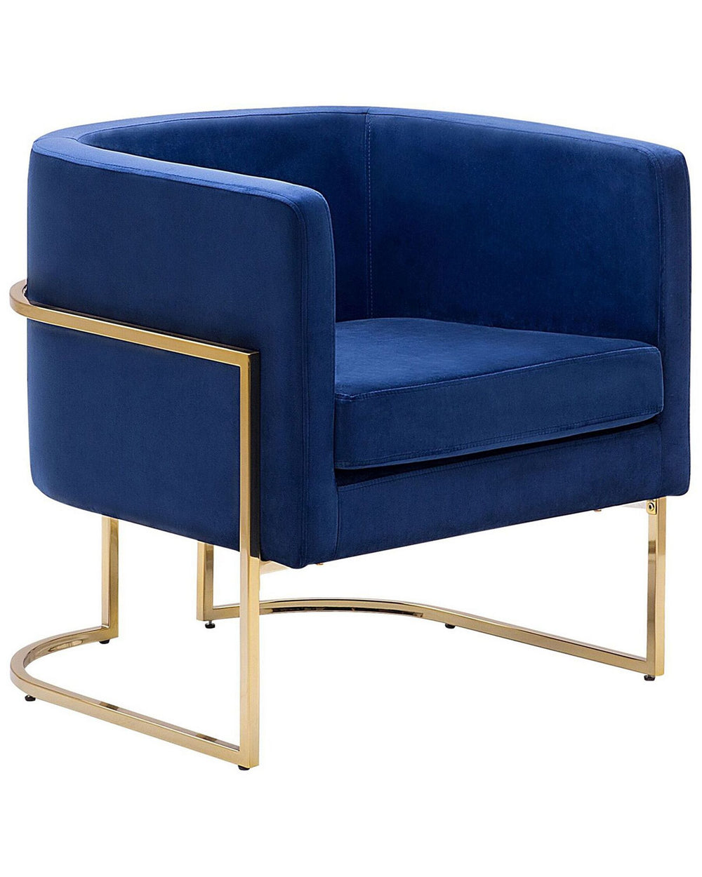 Sirkka Armchair Velvet Dark Blue