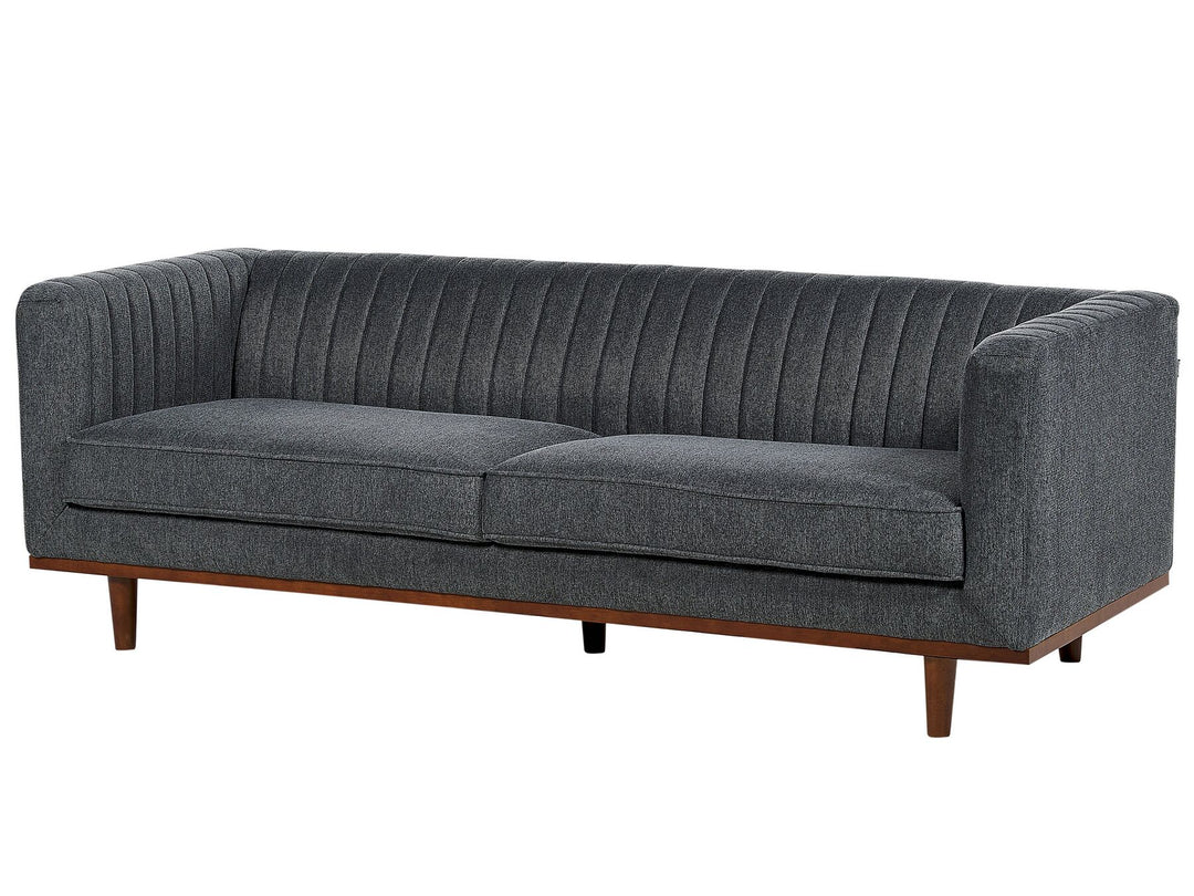 Skaule 3 Seater Fabric Sofa Dark Grey