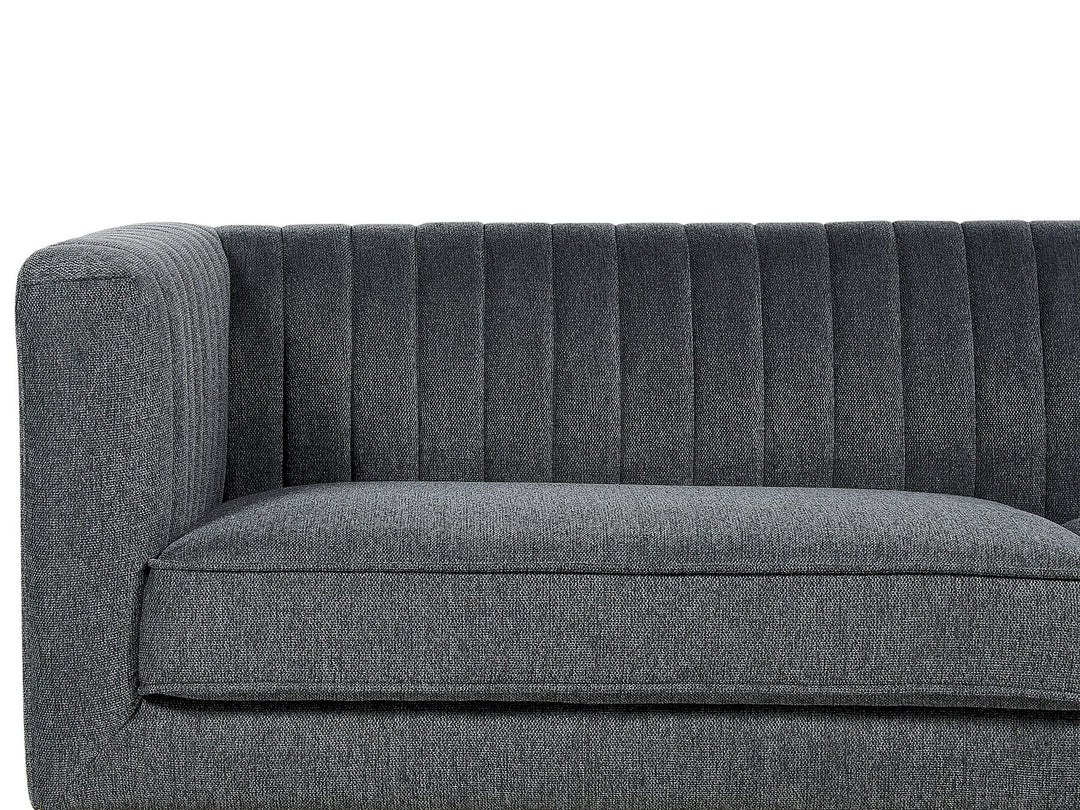 Skaule 3 Seater Fabric Sofa Dark Grey