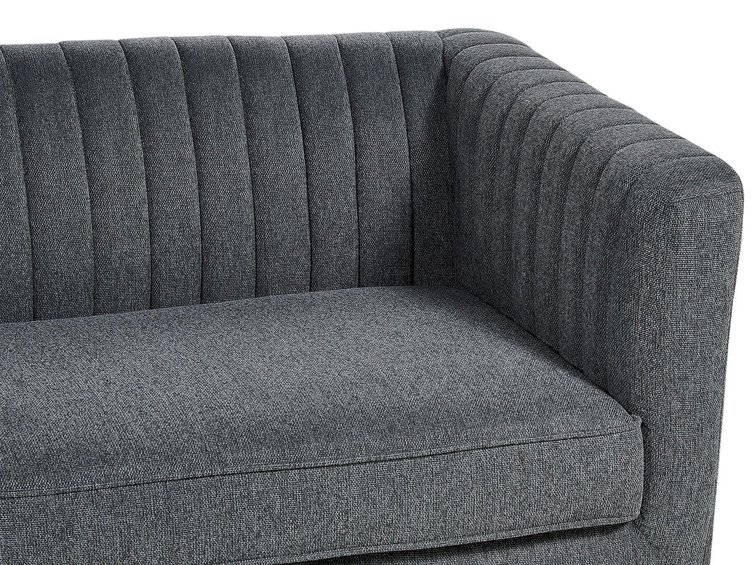 Skaule 3 Seater Fabric Sofa Dark Grey