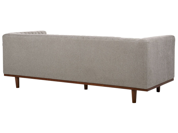 Skaule 3 Seater Fabric Sofa Light Brown