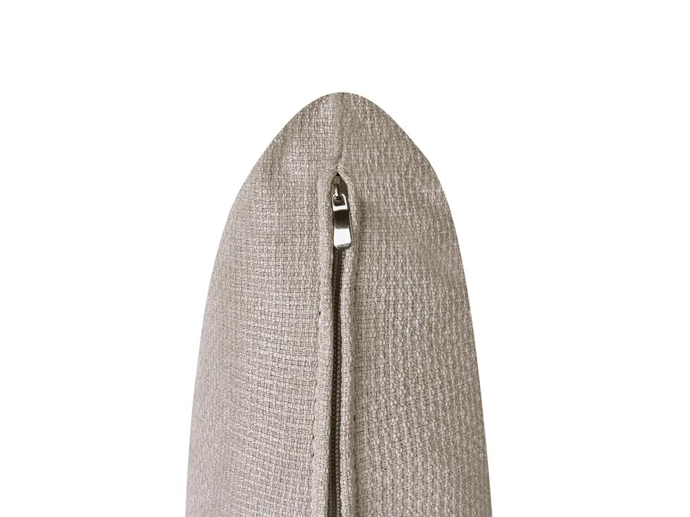 Sofa Bed 2 Seater Faux Linen Beige Aurelia