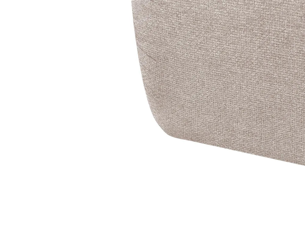 Sofa Bed 2 Seater Faux Linen Beige Aurelia